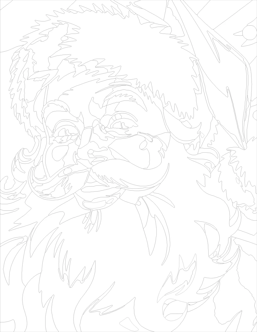 Pop Art Santa Portrait back