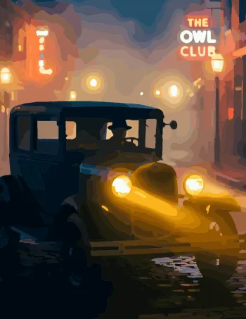 Prohibition-Era Gangster Car full-color version