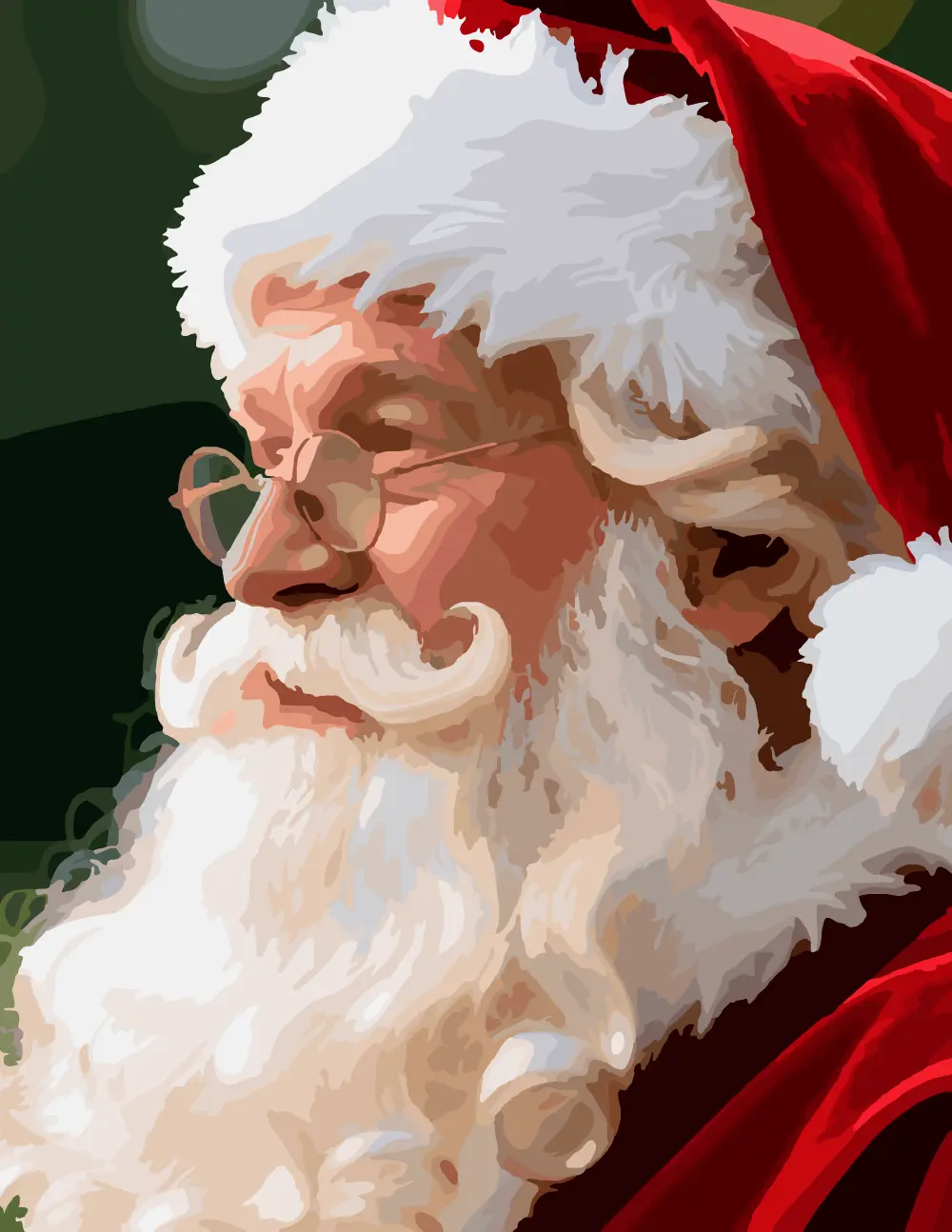 Traditional Santa Claus Portrait front
